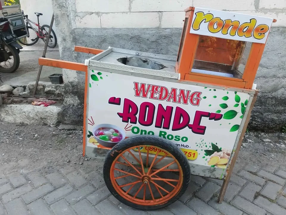 Dijual gerobak dorong, kondisi bekas seperti di foto