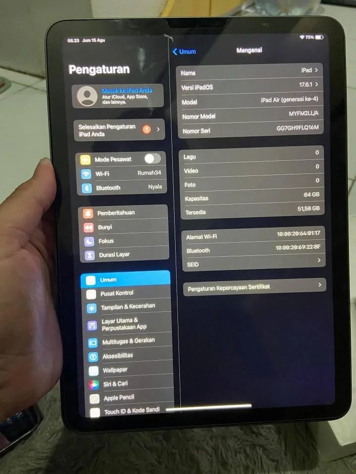 iPad air 4 64gb Wifi