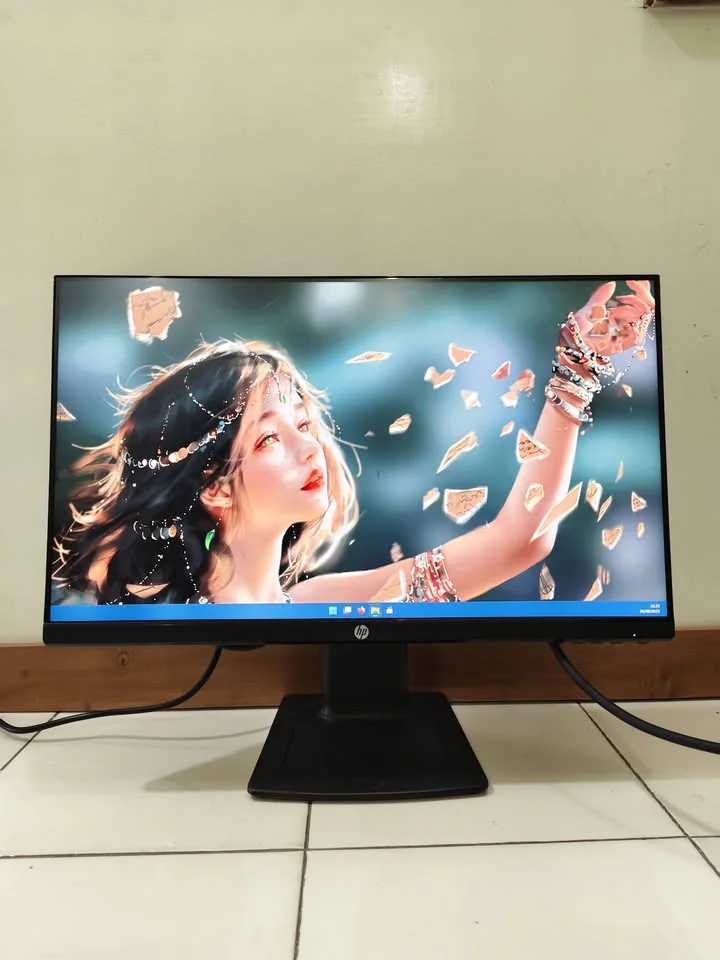 Monitor HP Led wide 24 inch frameless hdmi bisa potrait