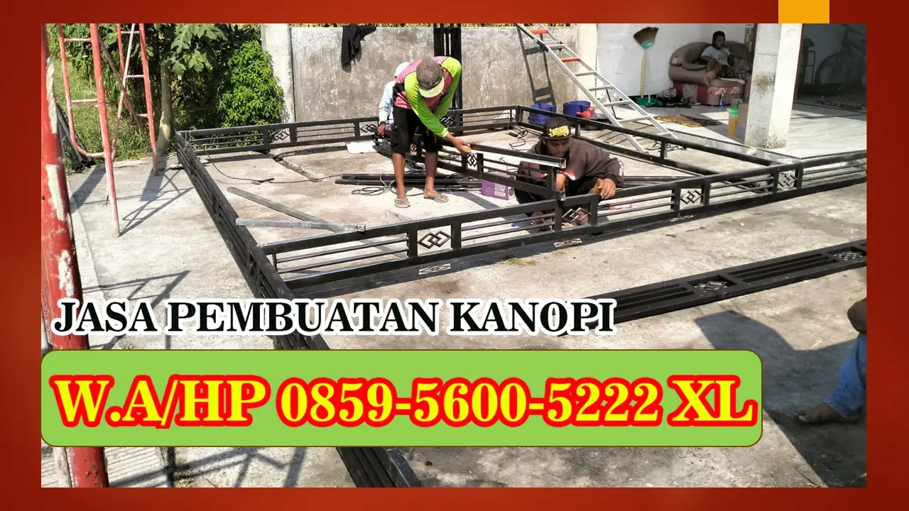 jasa pasang kanopi baja ringan Sidoarjo