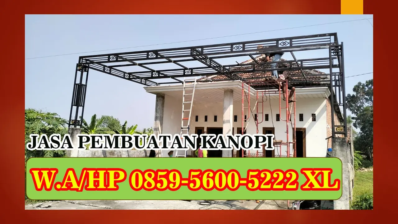 jasa pasang kanopi baja ringan terdekat Sidoarjo