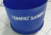 Tong sampah drum polymer / plastik tebal