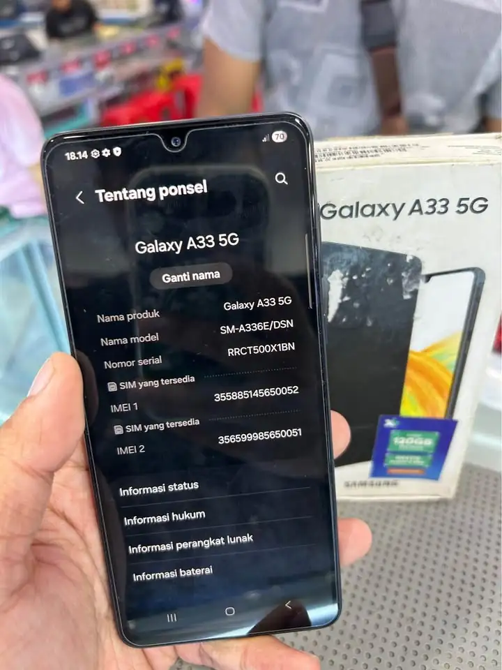 Samsung Galaxy A33 5G 8/128 GB Sein Fullset Ori😍