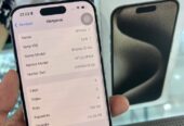 Iphone 15 PRO 128 IBOX (Natural Titanium) Mulus Fullset😍