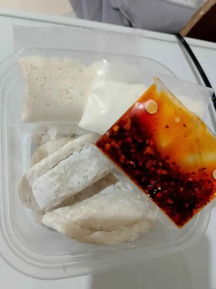 Cireng kuah keju