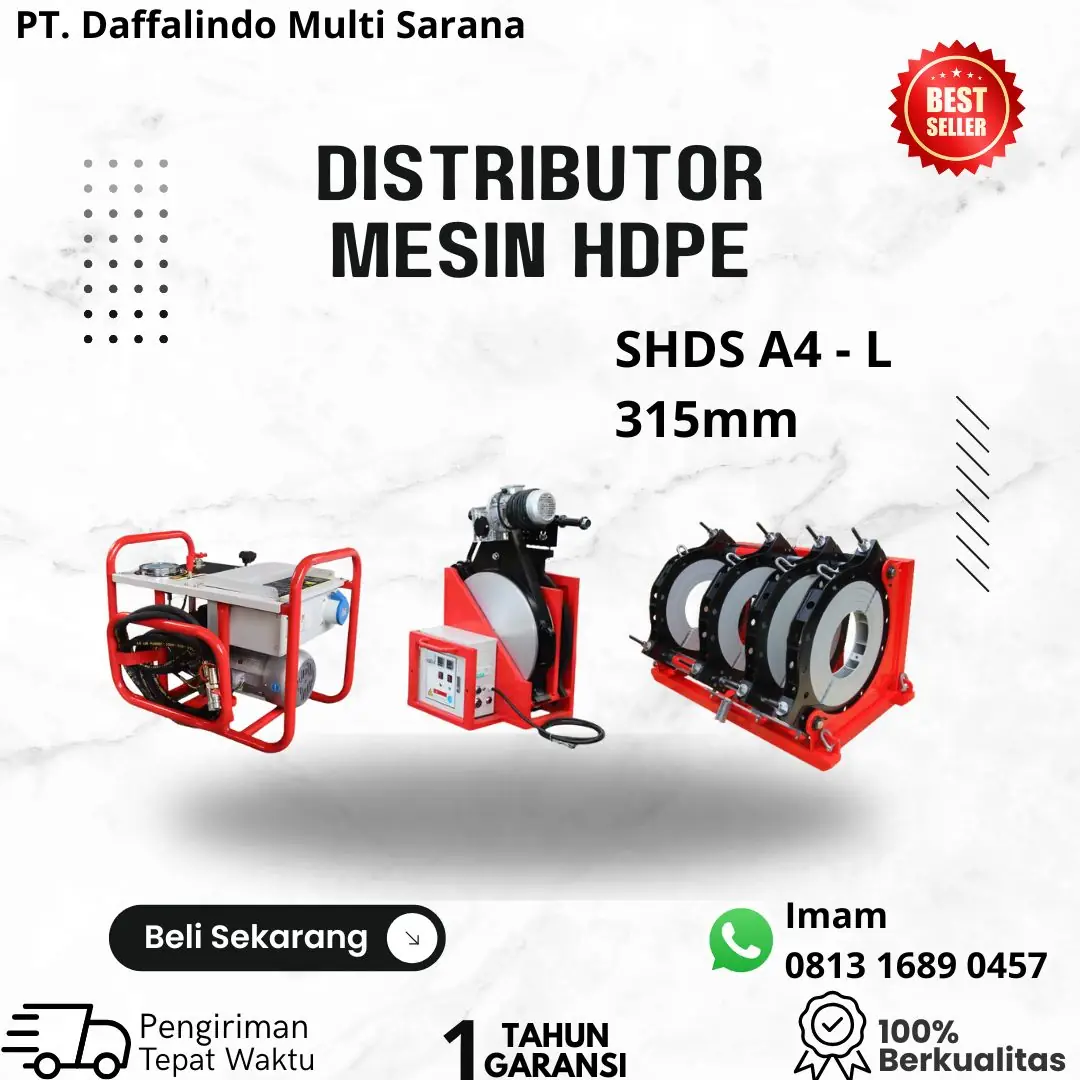 Mesin Las Pipa Hdpe Hidrolik SHD 315 (90-315mm)