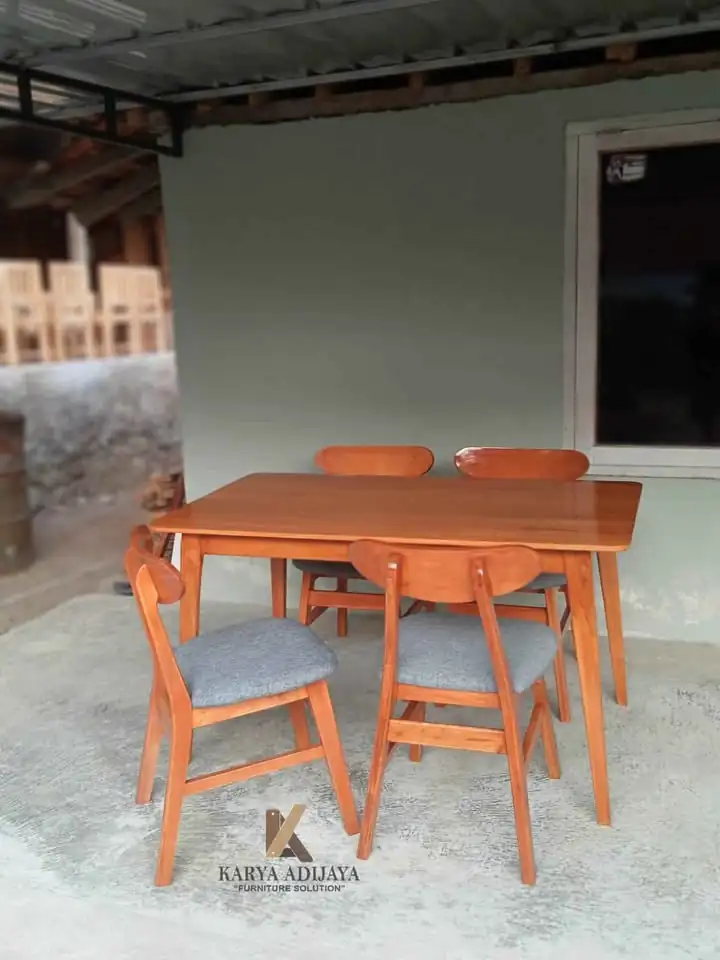 Meja makan Persegi panjang · Stok Ready
