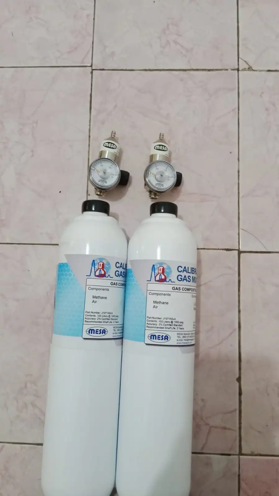 MESA METHANE GAS DISPOSABLE 103 L + REGULATOR