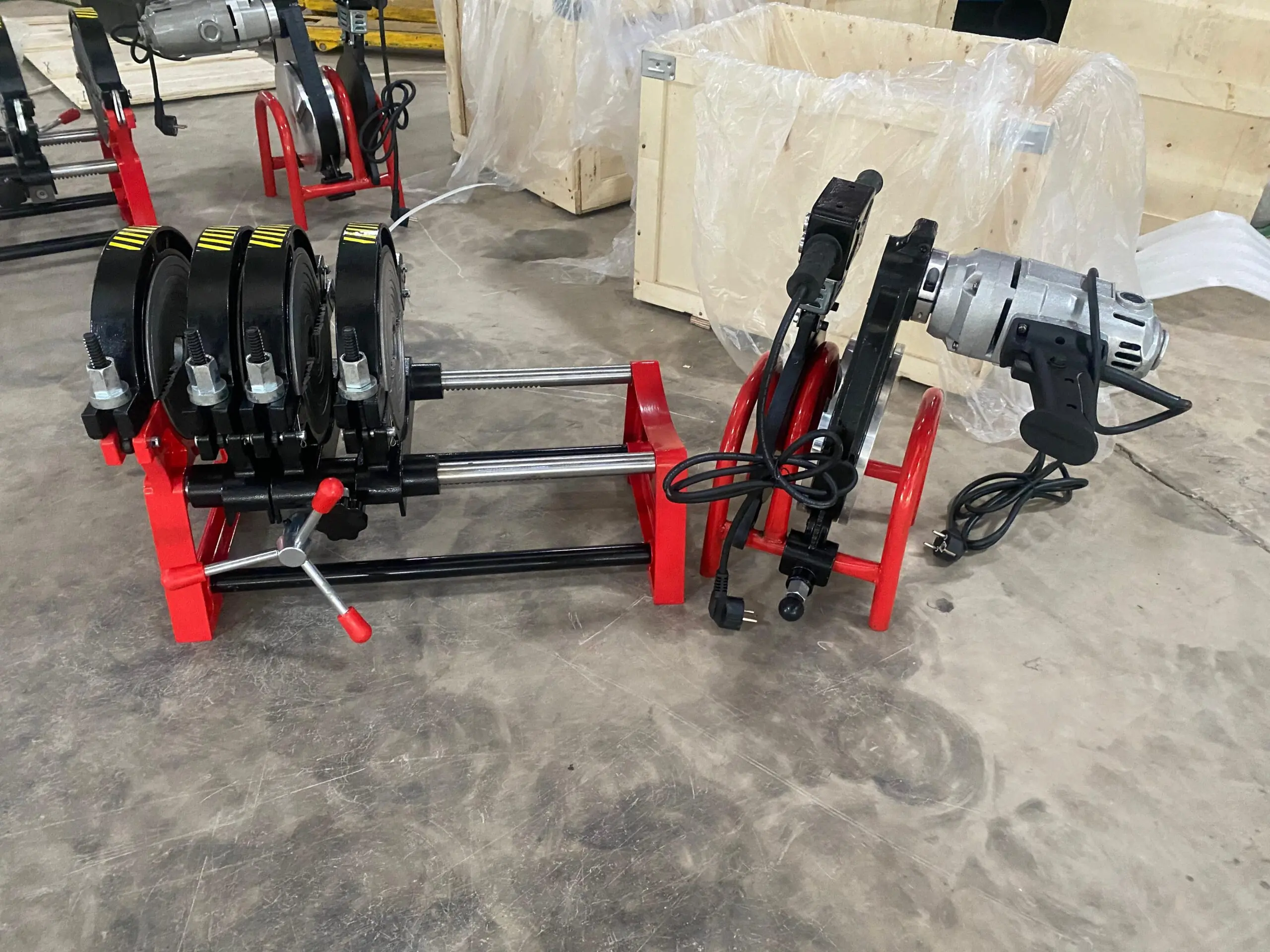 Pusat Mesin Las Pipa Hdpe Series-Y 4 Clamp 8 Inch 200mm