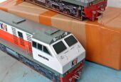 Lokomotif kereta api kayu mainan anak