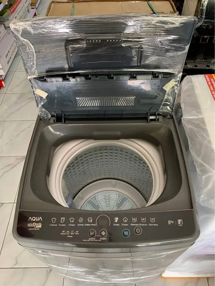 Mesin cuci baru sudah sama pengering