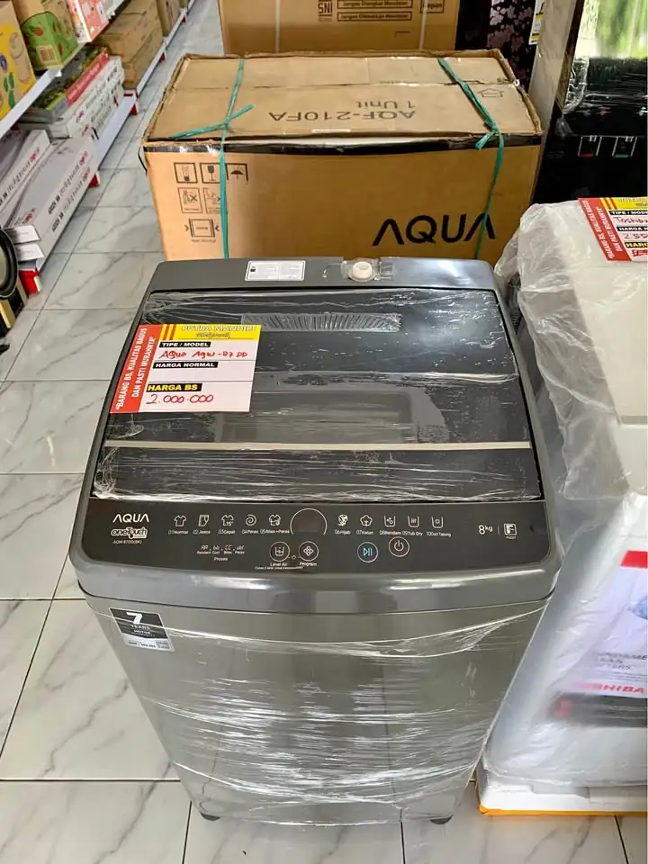 Mesin cuci baru sudah sama pengering