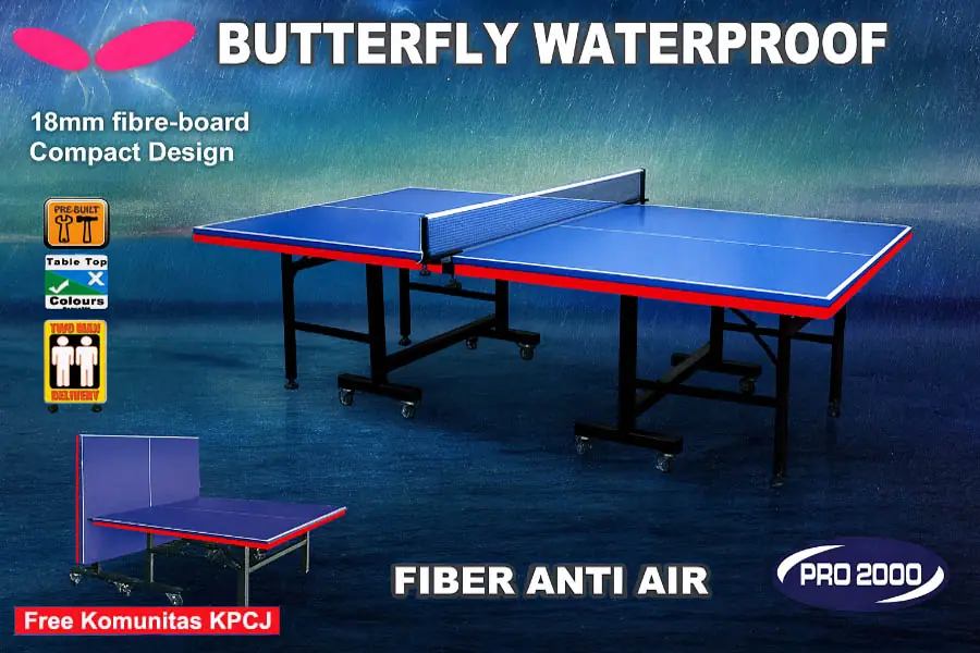 Tenis meja pingpong merk BUTTERFLY tipe outdoor