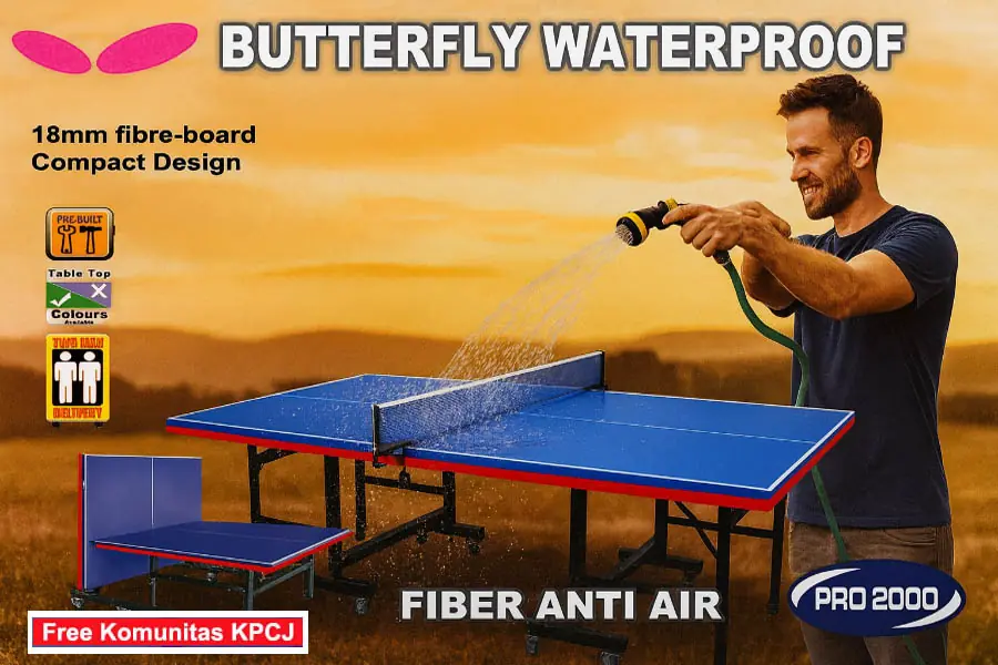 Tenis meja pingpong merk BUTTERFLY tipe outdoor