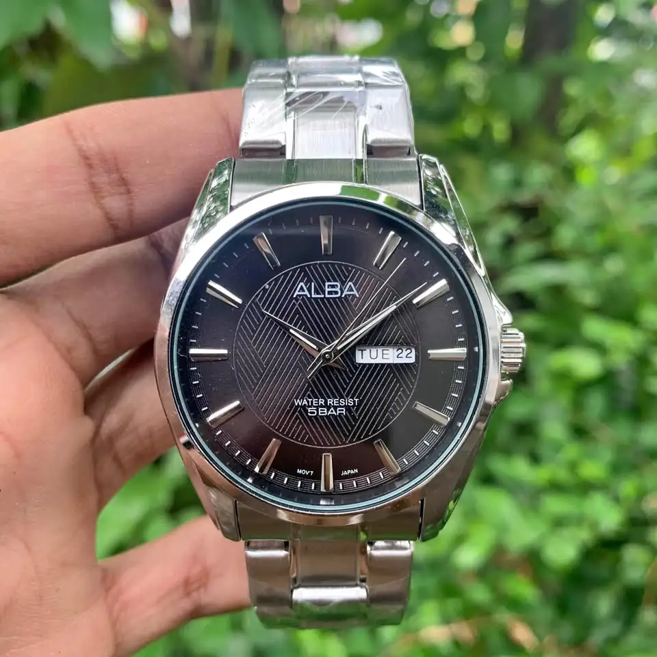 JAM TANGAN PRIA COWOK ALBA TANGGAL HARI AKTIF PREMIUM MURAH BEST SELLE