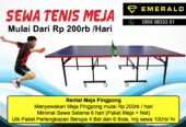 Rental sewa tenis meja pingpong murah