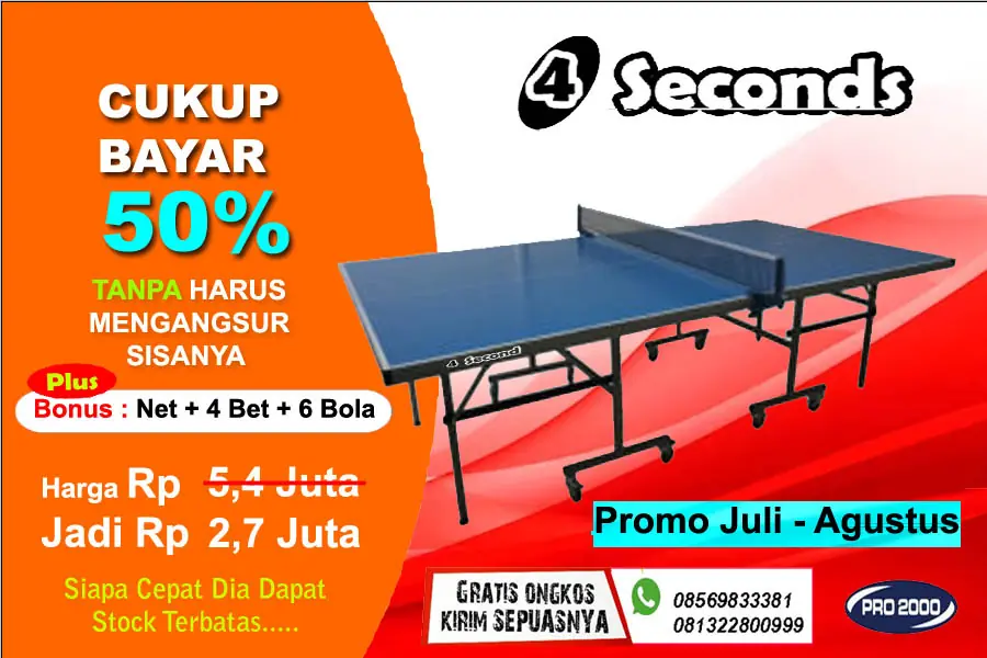 Tenis meja pingpong merk 4SECONDS