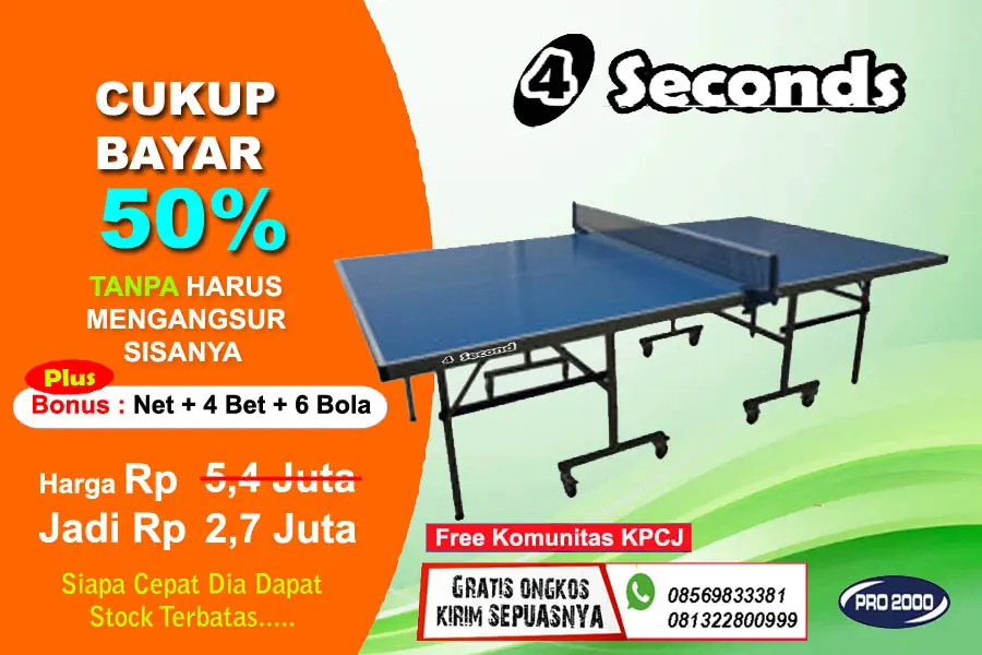 Tenis meja pingpong merk 4SECONDS