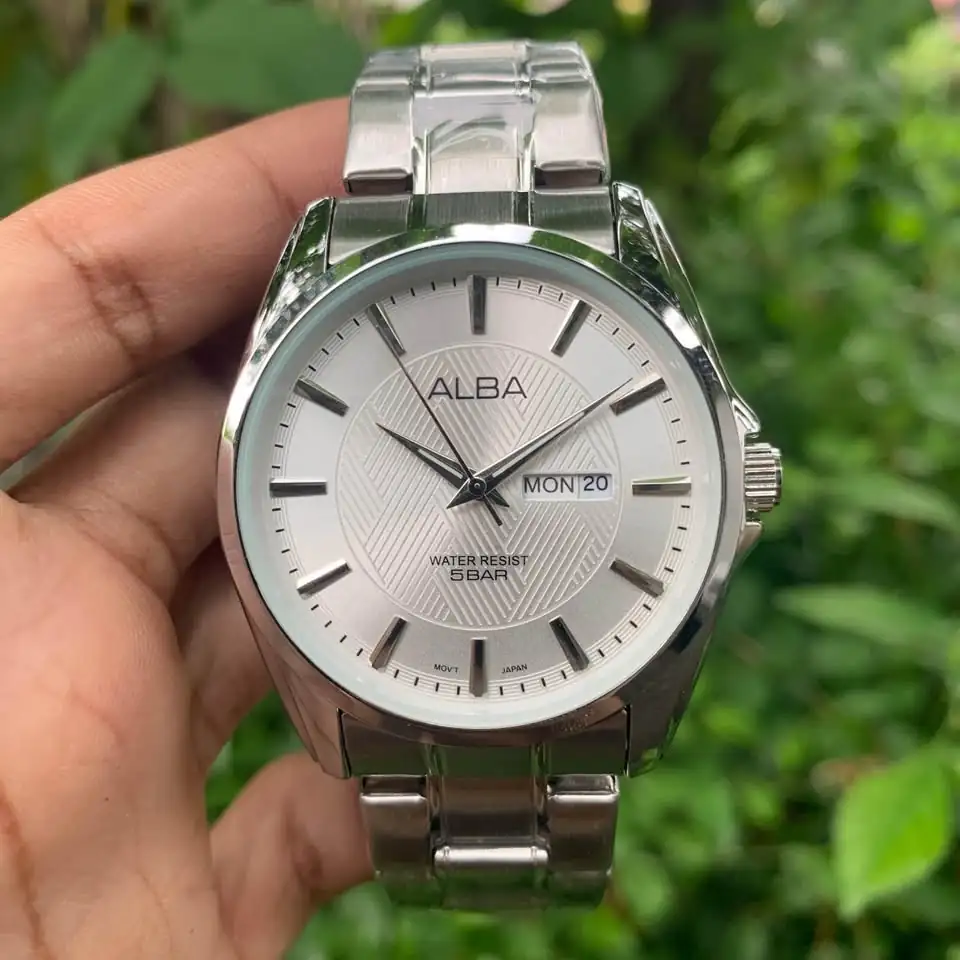 JAM TANGAN PRIA COWOK ALBA TANGGAL HARI AKTIF PREMIUM MURAH BEST SELLE