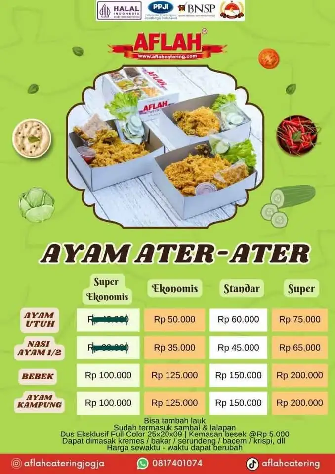 AYAM BAKAR UTUH JOGJA MURAH PAKET ATER ATER