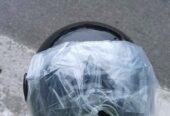 Helm Scoopy hitam busa hitam simpel