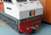 Lokomotif kereta api kayu mainan anak