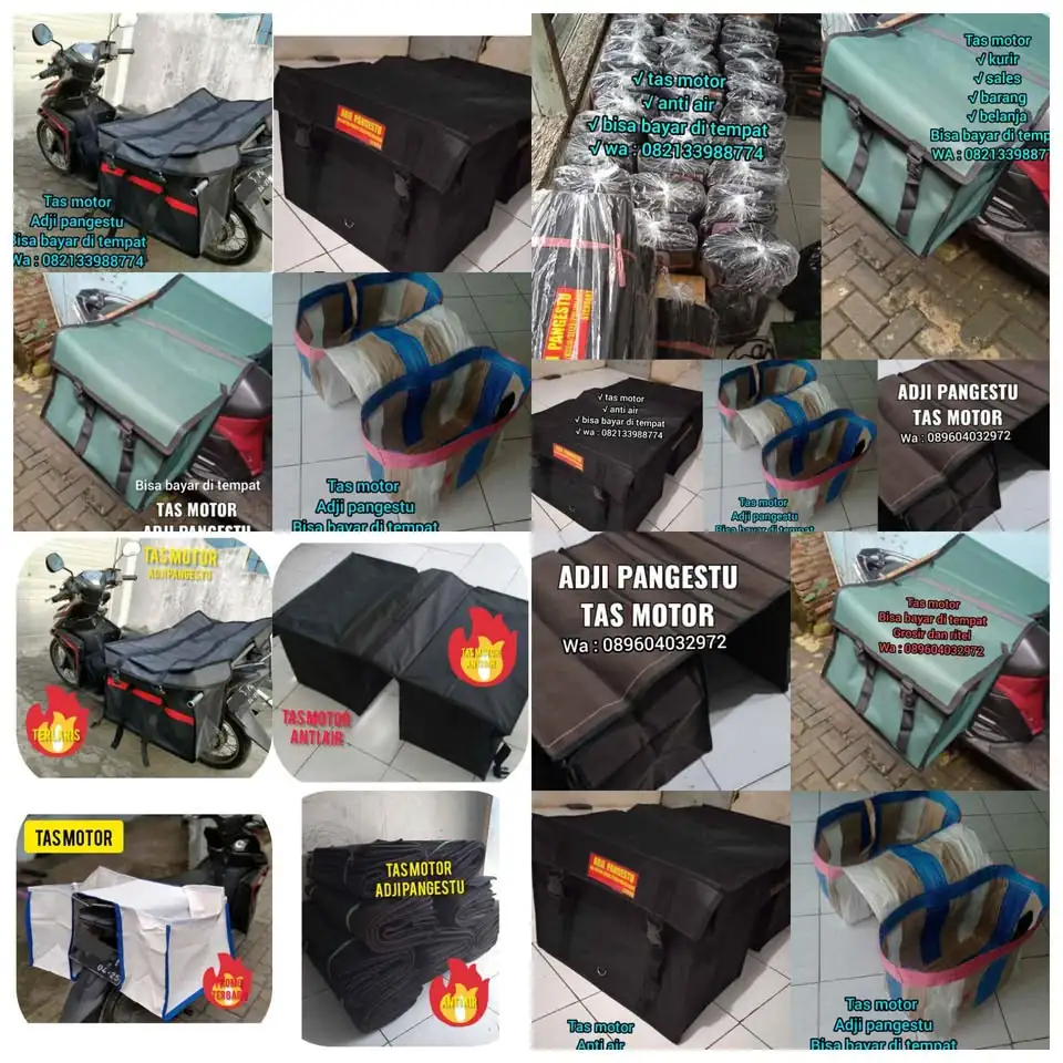 GROSIR dan ECER tas motor, tas barang, tas belanja