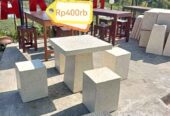 COD Meja cafe taman teras Bahan traso tahan cuaca