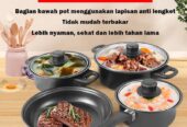 COD-Panci Set Serbaguna Teflon Marble 13 Pcs Cookware Set Tutup Kaca