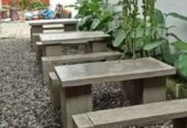 COD Meja cafe taman teras Bahan traso tahan cuaca
