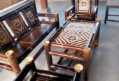 Kursi Bambu 1 set / Lincak