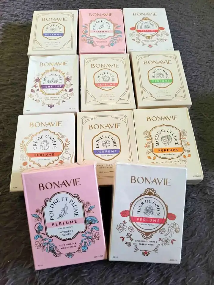 Ready Parfum Pria dan Wanita Bonavie, scarlett, Morris, Braven, dll