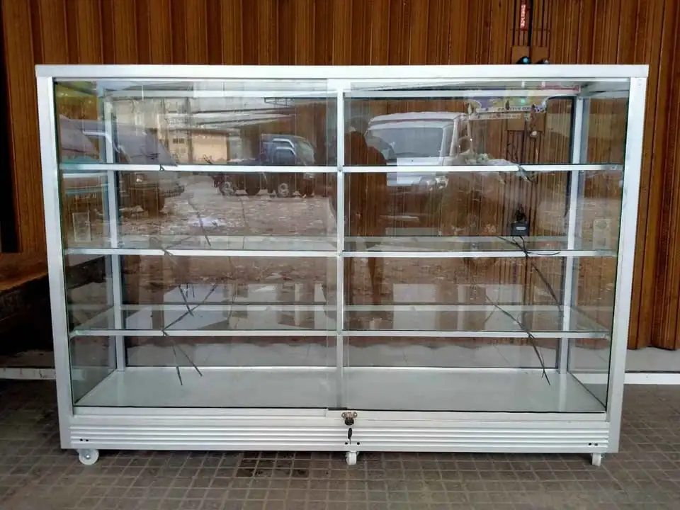 Rak aluminium kaca GRATIS ONGKIR
