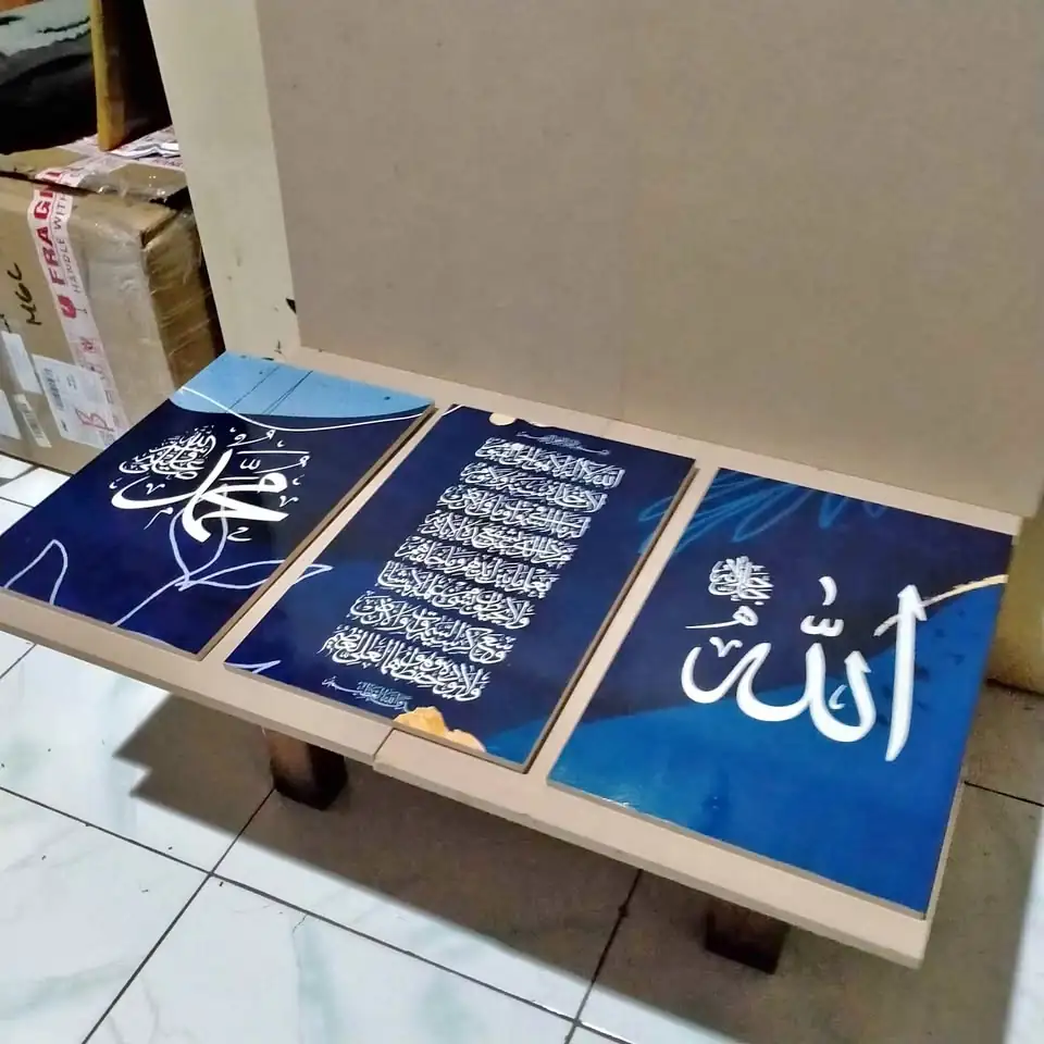 Kaligrafi dinding minimalis 1 set