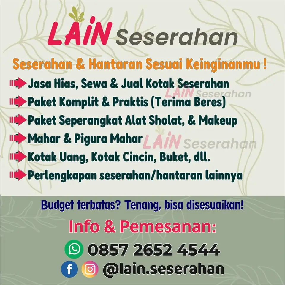 Paket Seserahan Lamaran Komplit di Magelang