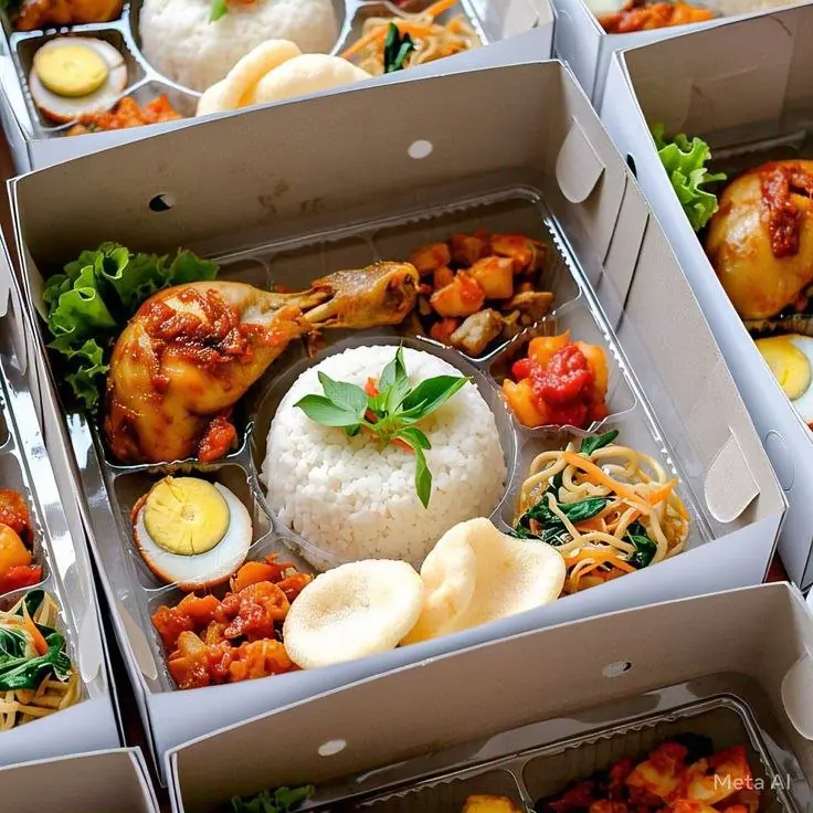 Nasi Box Lengkap untuk Acara Besar