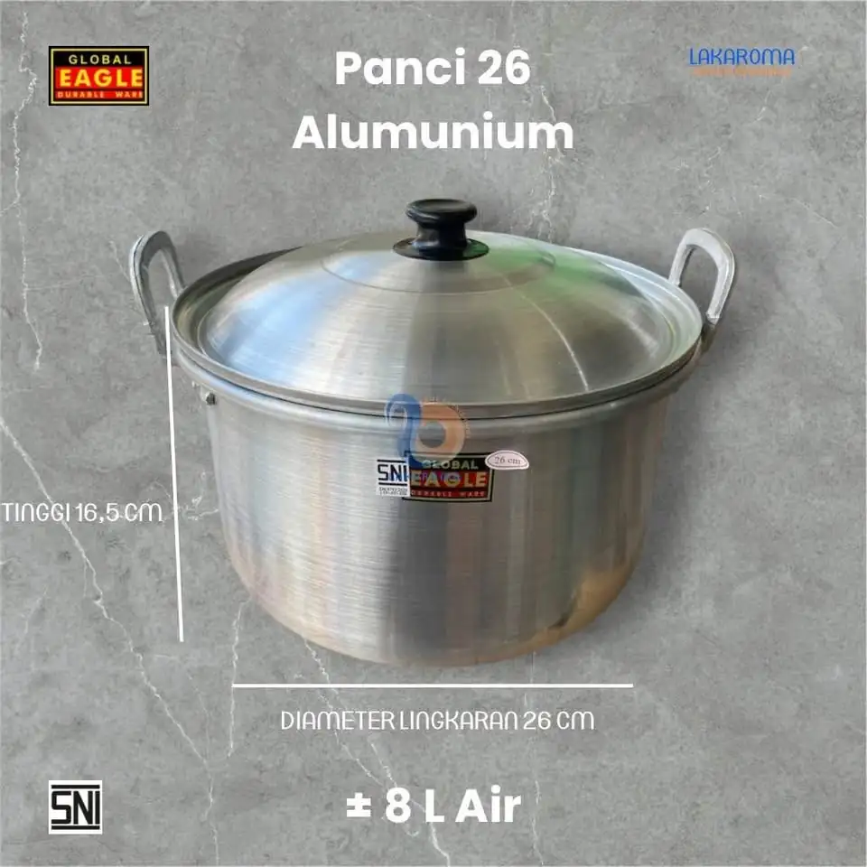 Panci TL Alumunium Original 18, 20, 22, 24, 26, 28, 30, 33, 36
