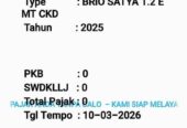 Honda Brio 2025 jarang pakai