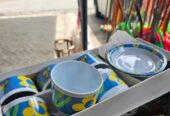 Cangkir set lepek melamin