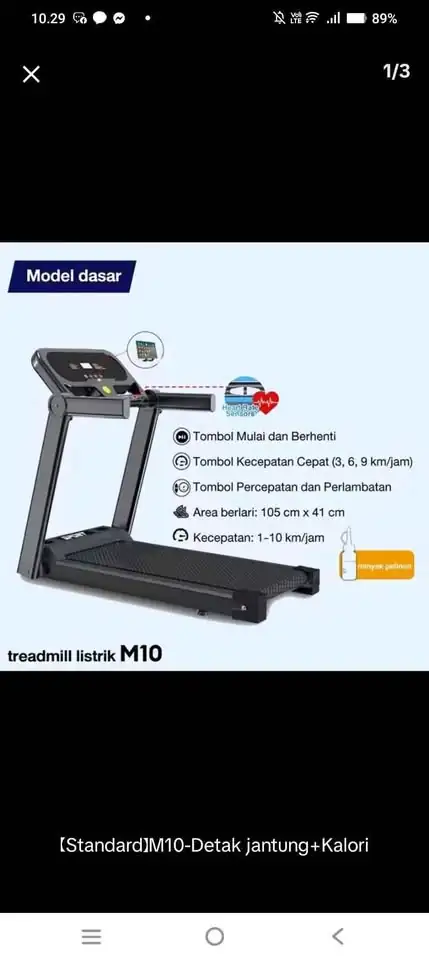 Treadmill MY-HII M10 barang baru