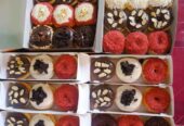Pizza,donat,bolu ketan hitam