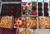 Pizza,donat,bolu ketan hitam