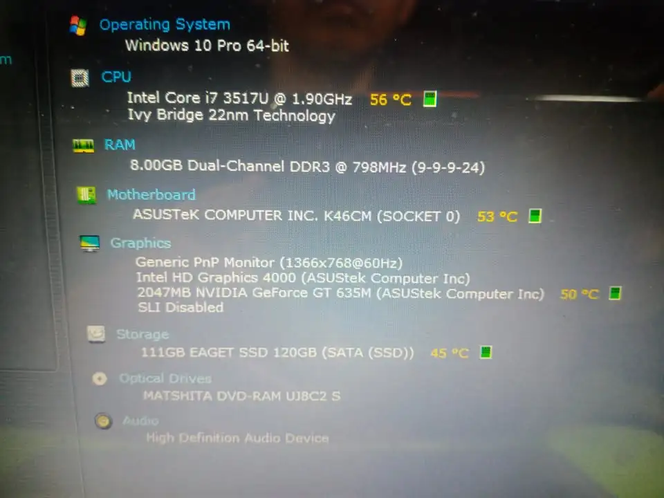 Laptop Gaming-Desain Asus A46C Slim – Core i7 Gen3