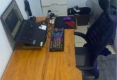 Kursi + Meja Gaming (120x60x75)