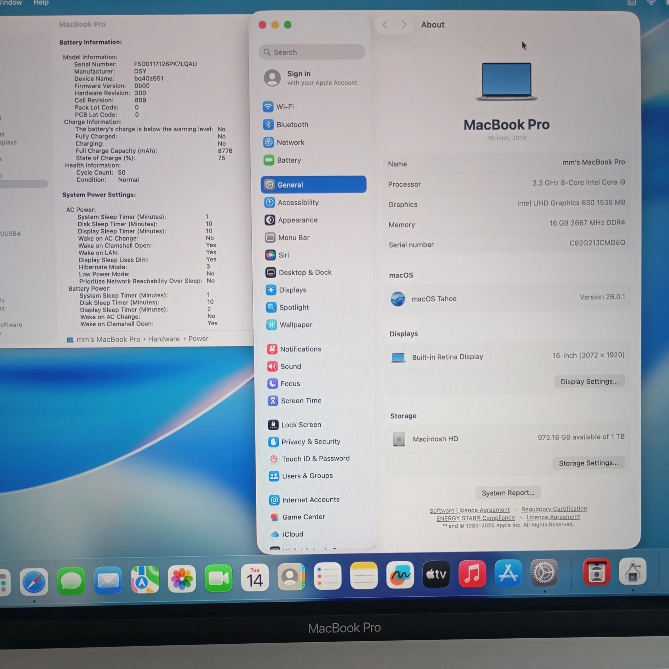 MacBook Pro 16″ 2019 i9 / RAM 16GB / SSD 1TB Siap Pakai Bergaransi