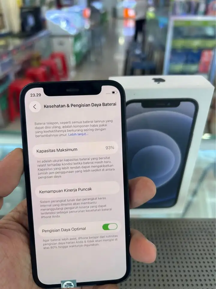 Iphone 12 Mini 64 GB IBOX (Black) Mulus Fullset Joss😍