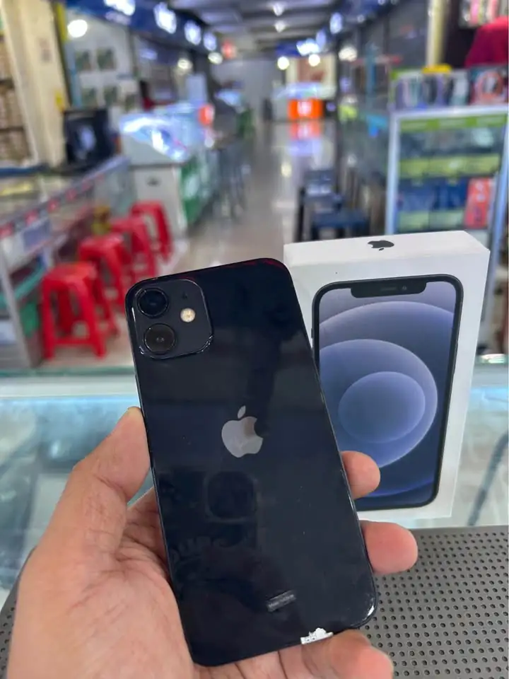 Iphone 12 Mini 64 GB IBOX (Black) Mulus Fullset Joss😍