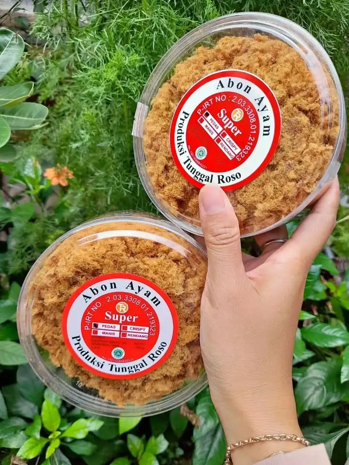 Abon ayam manis rendang crispy pedas