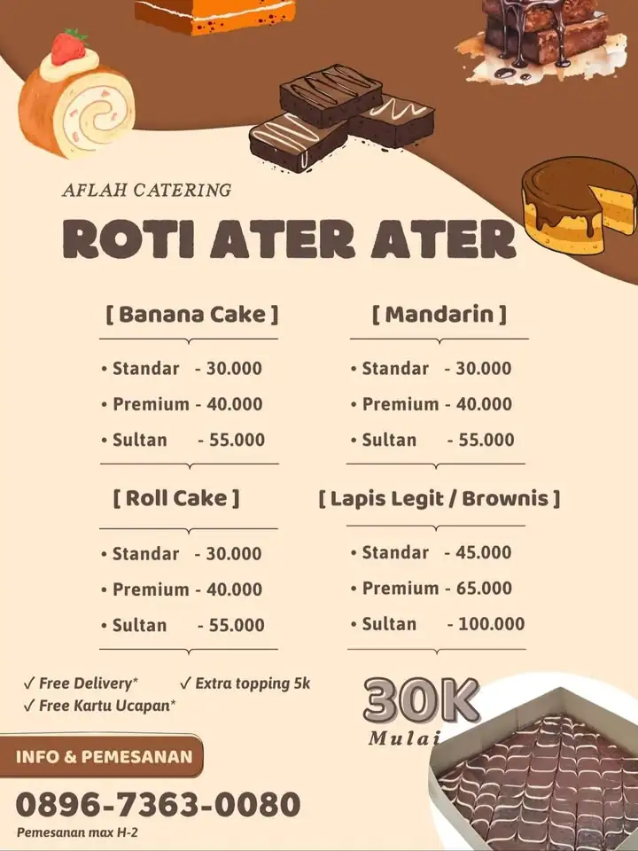 Paket Ater Ater Roti Ulih Ulih Murah