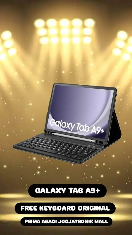 New Series!! Samsung Tab A9+ Wifi 8GB/128GB Free Book Keyboard Cover